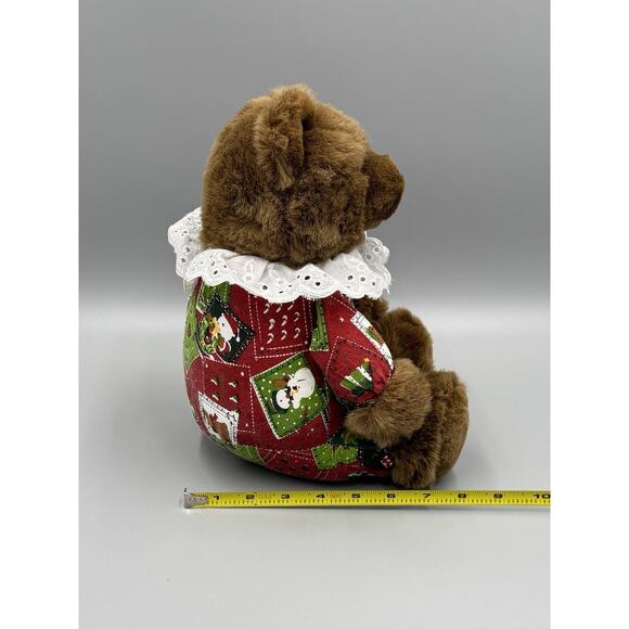 Royal Plush Toys Christmas Brown Teddy Bear 12” Stuffed Animal Holiday - Picture 7 of 8